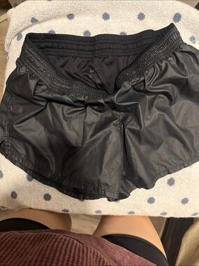 Nike Women's Black Athletic Running Shorts with Elastic Waistband